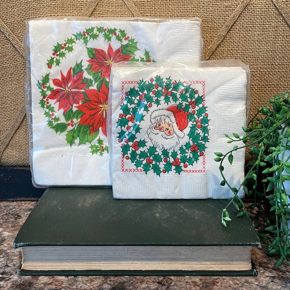 Vintage Christmas napkins